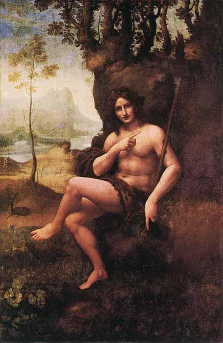 Leonardo  Da Vinci Bacchus Germany oil painting art